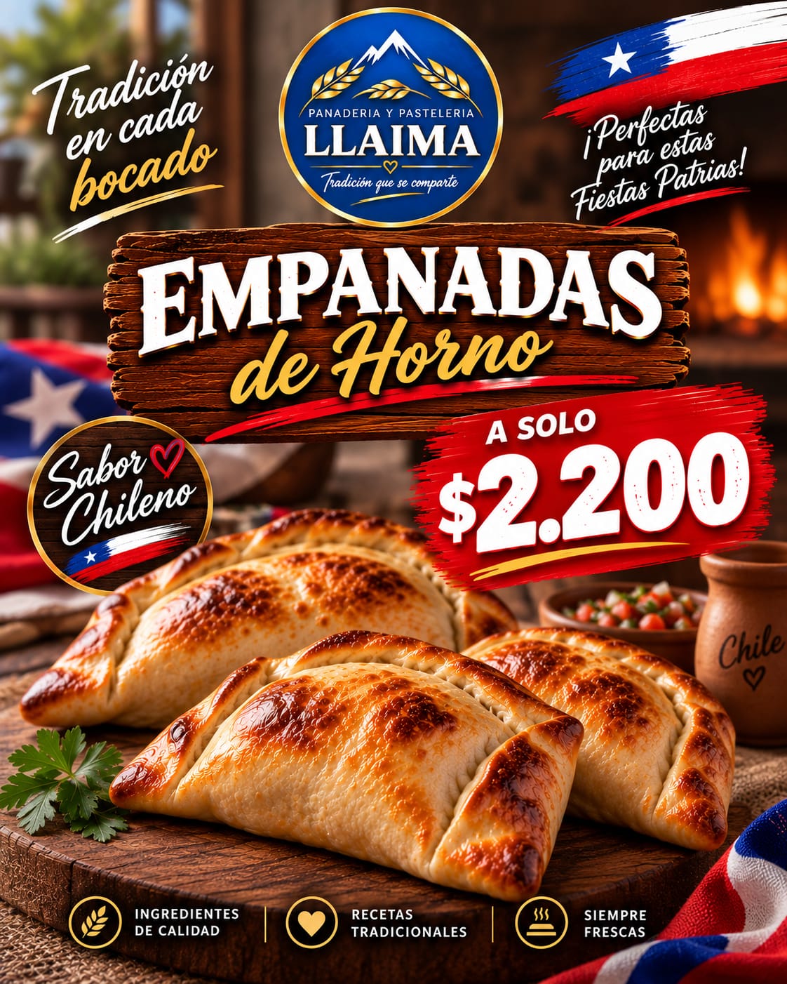 Promoción empanadas de horno