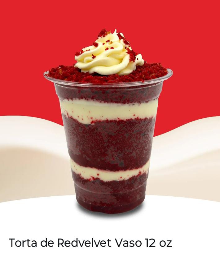 Torta en vaso red velvet